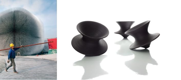 上海世博英國館。Photo credit: Daniele Mattioli ，注入成人童心的Spun Chair。Photo credit：Magis